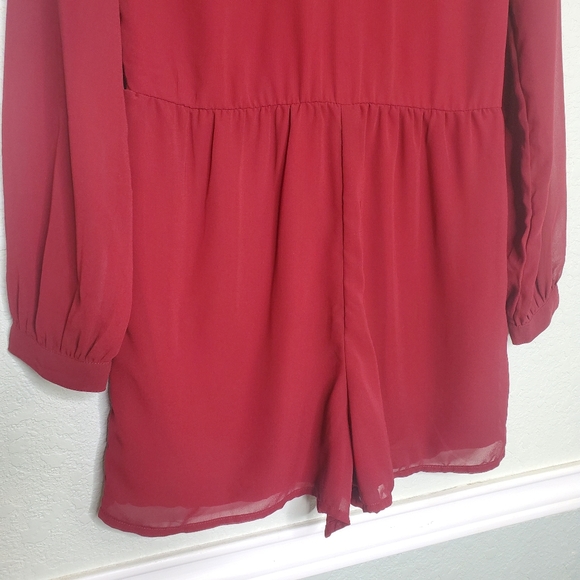 NWT ABERCROMBIE & Fitch Long Sleeve Shorts Romper - Picture 5 of 8